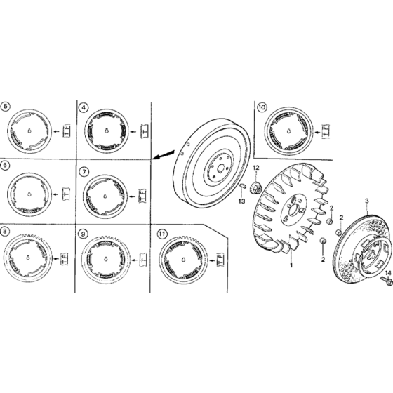 Flywheel Assembly for Honda G400K1