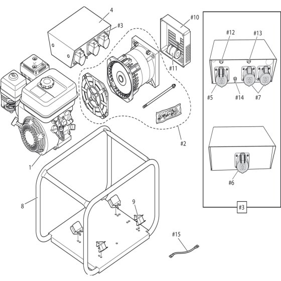 Belle G5000 Generator Assembly