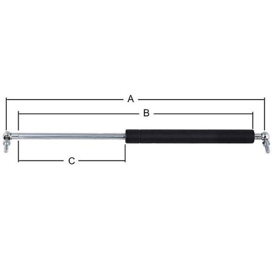 Damper / Gas Strut A - 350mm, B - 300mm, C - 130mm