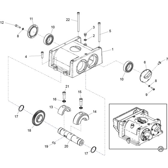 Gearbox Assembly for RPC60