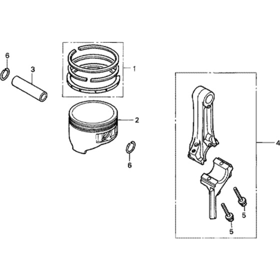 Piston & Rod Assembly for GC190A
