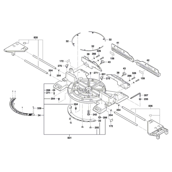 Slide Mitre Saw Assembly