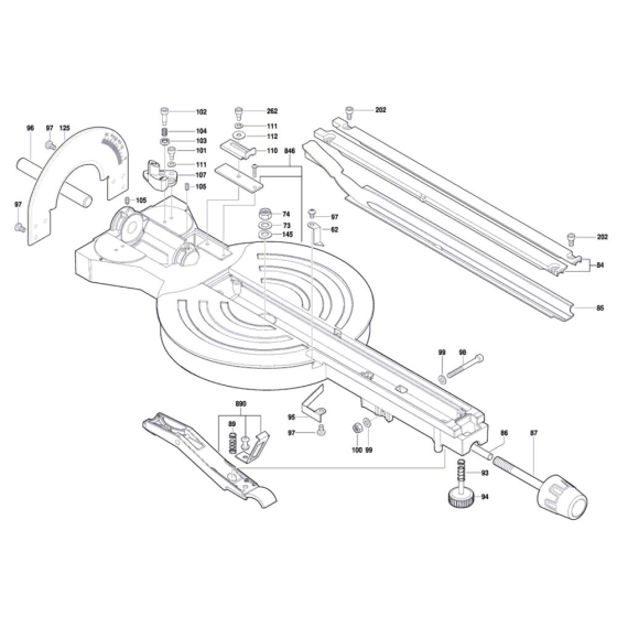 Mitre Saw Assembly for Bosch