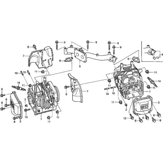 Cylinder Assembly for Honda GCV520