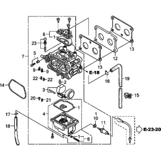 Carburetor Assembly for Honda
