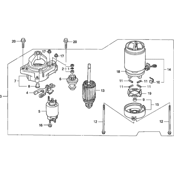 Starter Motor for Honda GCV520U