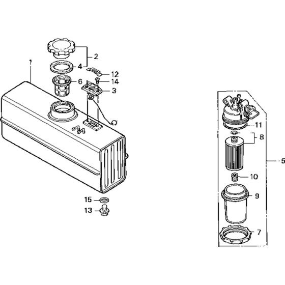 Fuel Tank Assembly for GD1100