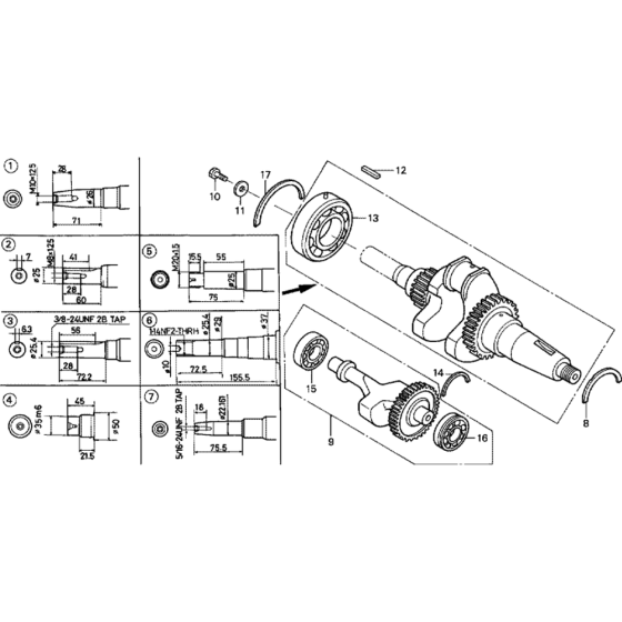 Crankshaft Assembly for GD320