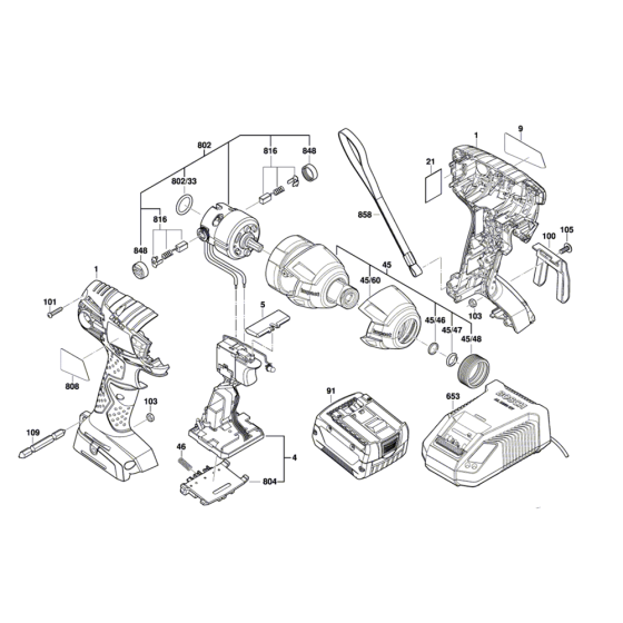 Impact Driver/Wrench Assembly