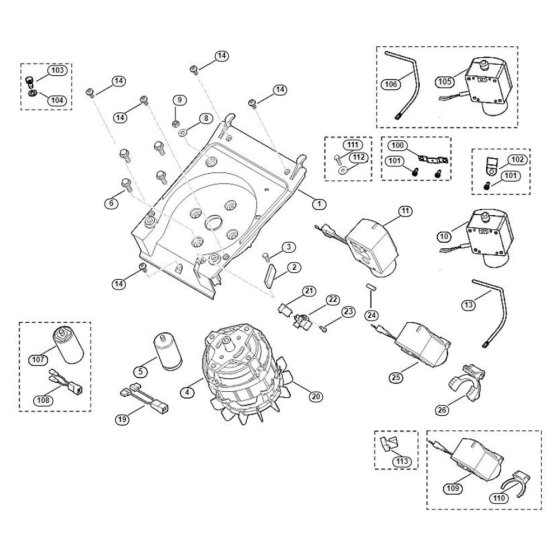 Motor, Switch Assembly
