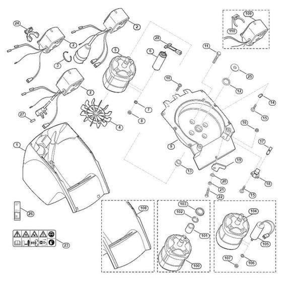 Motor Housing for Stihl/Viking