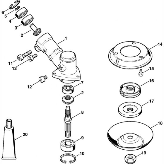 Gear Head Assembly for Stihl