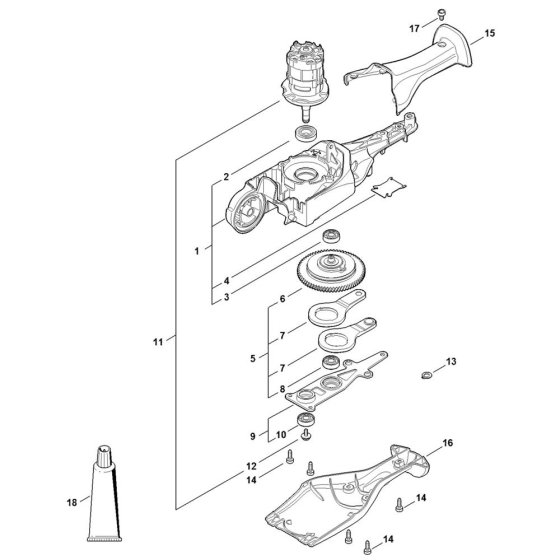 Gear Head Assembly for Stihl HLA 85