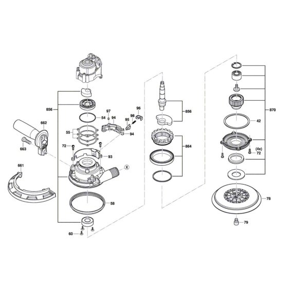 Bosch GET 75-150 Sander Assembly