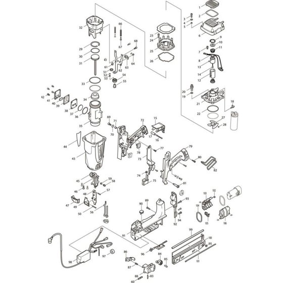 Main Assembly for Makita GF600SE