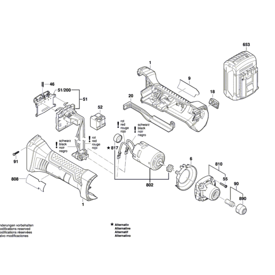 Cordless Grinder Assembly