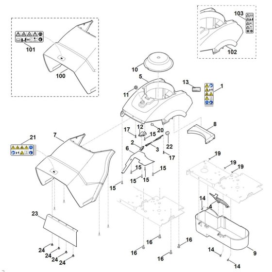 Stihl GH 460.0 Shredder Housing