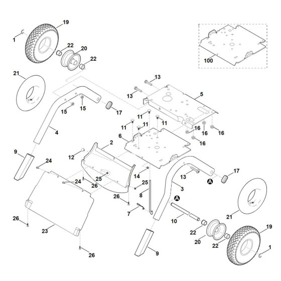 Chassis for Stihl GH 460.0