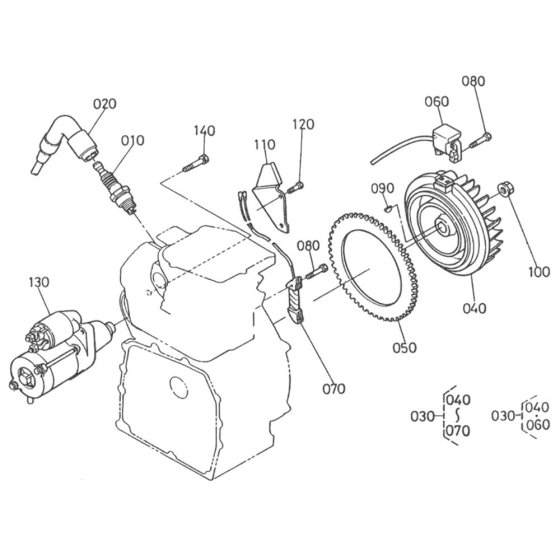 Magneto Assembly for Kubota GH400