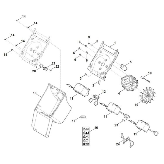 Motor Housing for Stihl GHE 105.0
