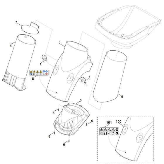 Funnel Lower Part for Stihl