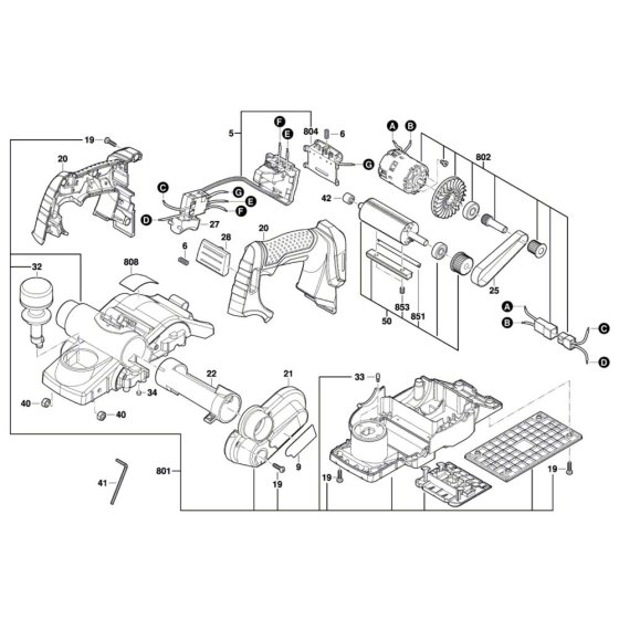 Planer Assembly for Bosch GHO