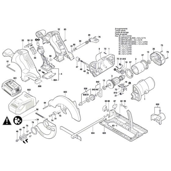 Circular Saw Assembly for Bosch