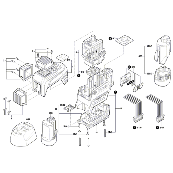 Line Laser Assembly for Bosch