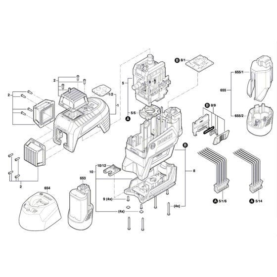Line Laser Assembly for Bosch