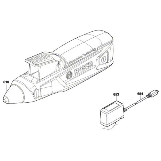 Cordless Hot Glue Gun Assembly