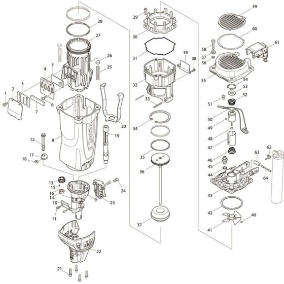 Makita GN420CSE Assembly