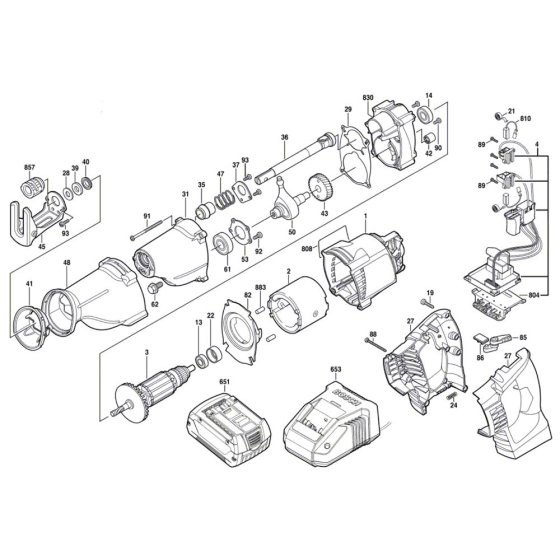 Reciprocating Saw Assembly