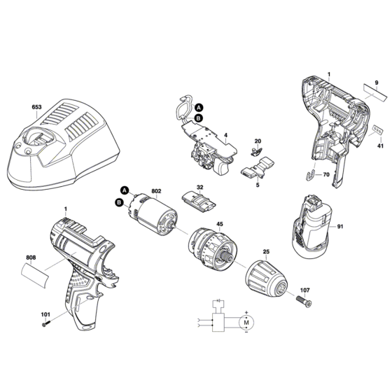 Drill Driver Assembly for Bosch