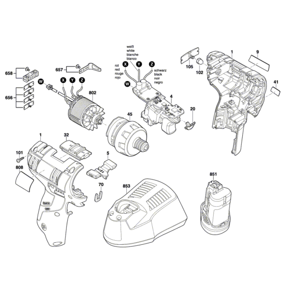 Drill Driver Assembly for Bosch
