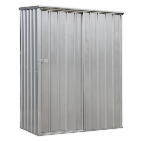 Galvanized Steel Shed 1.5 x 0.8 x 1.9mtr Sliding Door Sealey Part No. GSS150819SL