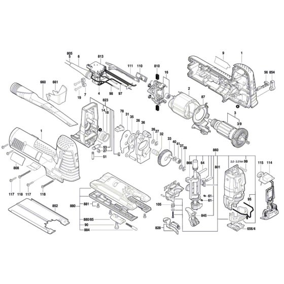 Jigsaw Assembly for Bosch GST 160 CE
