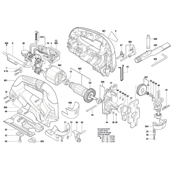 Jig Saw Assembly for Bosch