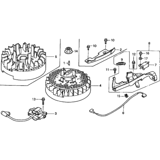 Flywheel Assembly for Honda GSV160A