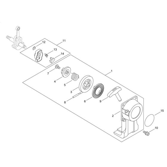 Recoil Starter for ECHO GT-222ES