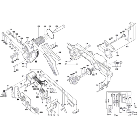 Bosch GTM 12 JL Saw Assembly