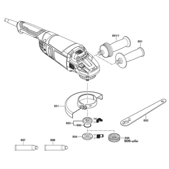 Main Assembly for Bosch GWS