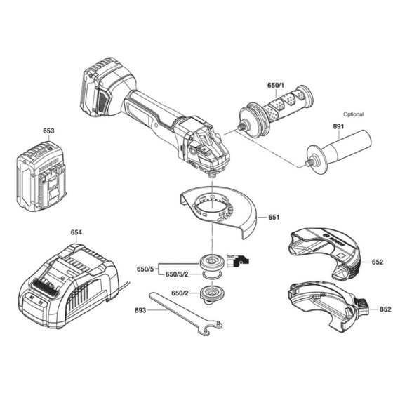 Main Assembly for Bosch Grinders