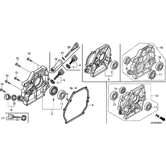 Crankcase Cover for GX160T2