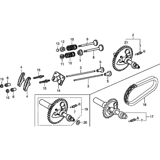 Camshaft Assembly for GX160T2