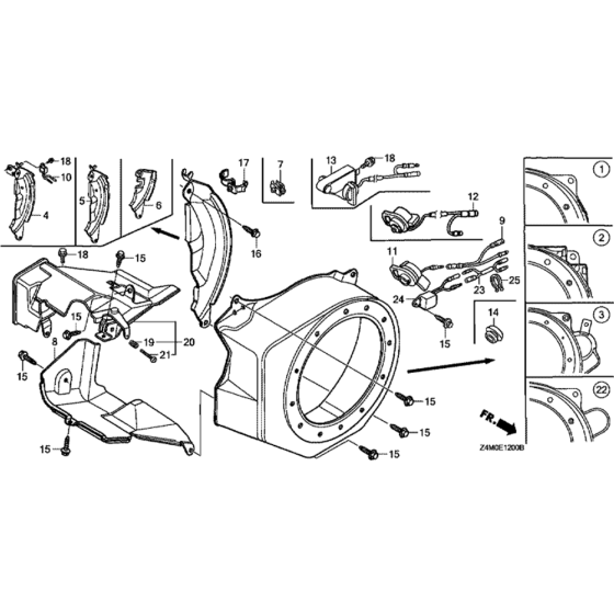Fan Cover for Honda GX160UT1