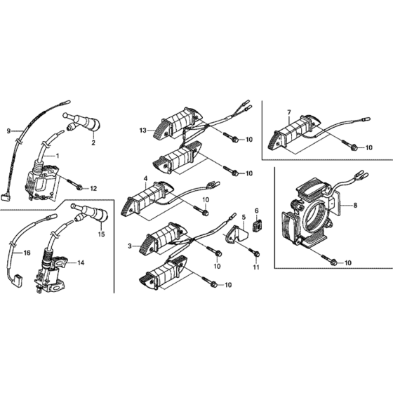 Ignition Coil for Honda GX160UT1