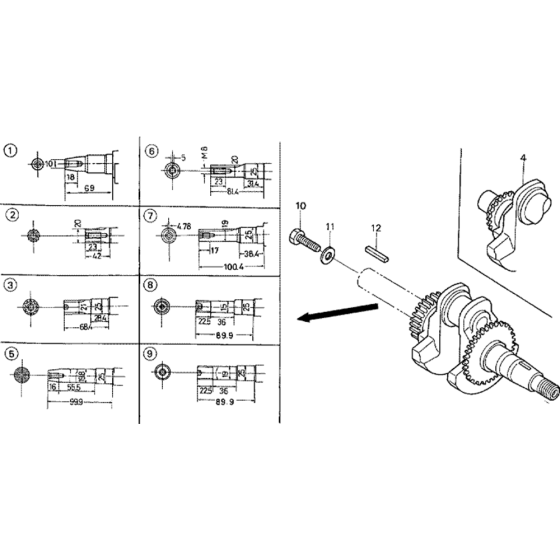 Crankshaft Assembly for GX200
