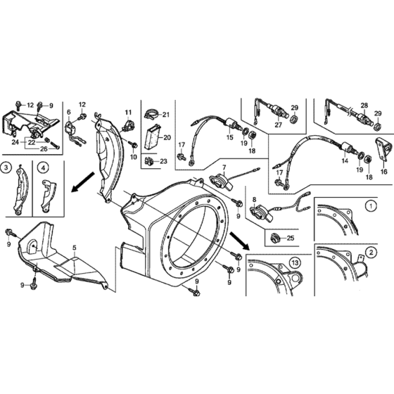 Fan Cover for Honda GX200T