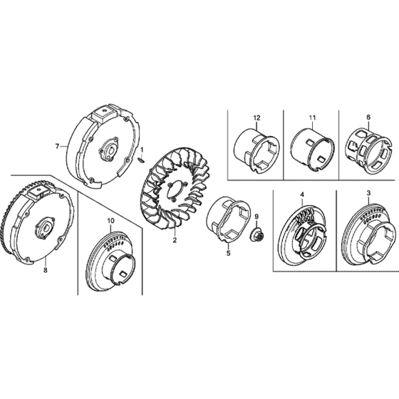 Flywheel Assembly for GX200T
