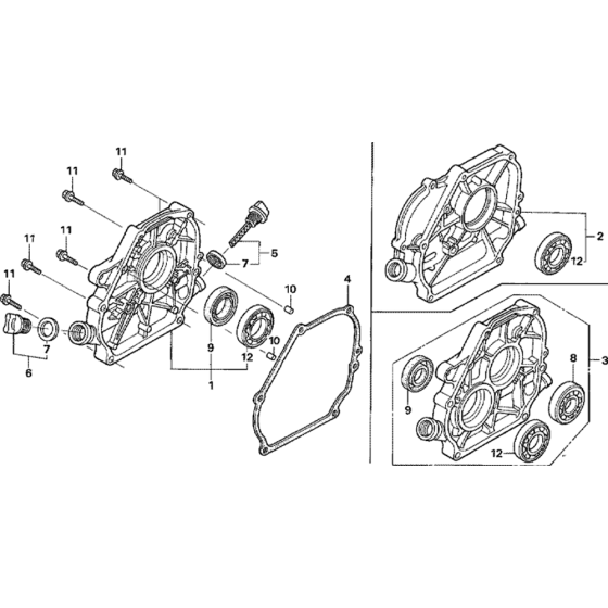 Crankcase Cover for Honda GX200U